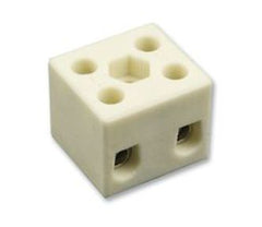 2w in-line 15a ceramic terminal block p/mnt 2-1602-2/st