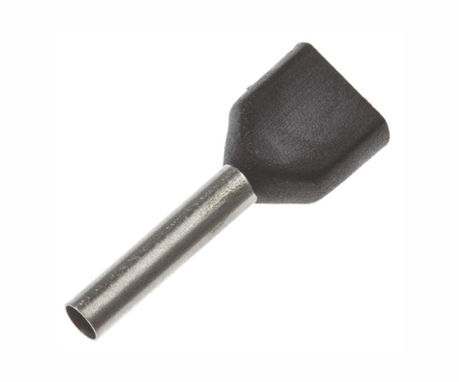 Terminal bootlace bk twin 2x1.5mm- debulk tevn1512-bk