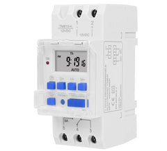 12vdc/12vac timer digital lcd 24hr/7day d/r 16a tm919a-4-12vac/dc