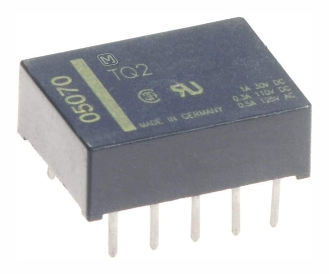 Latching relay dpdt 2x12vdc coils 10pcb 1a tq2-l2-12v