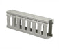 Trunking slotted 25x25x2m grey TS-25X25