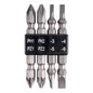 4pc 65mm double end bit set pz/ph/sl