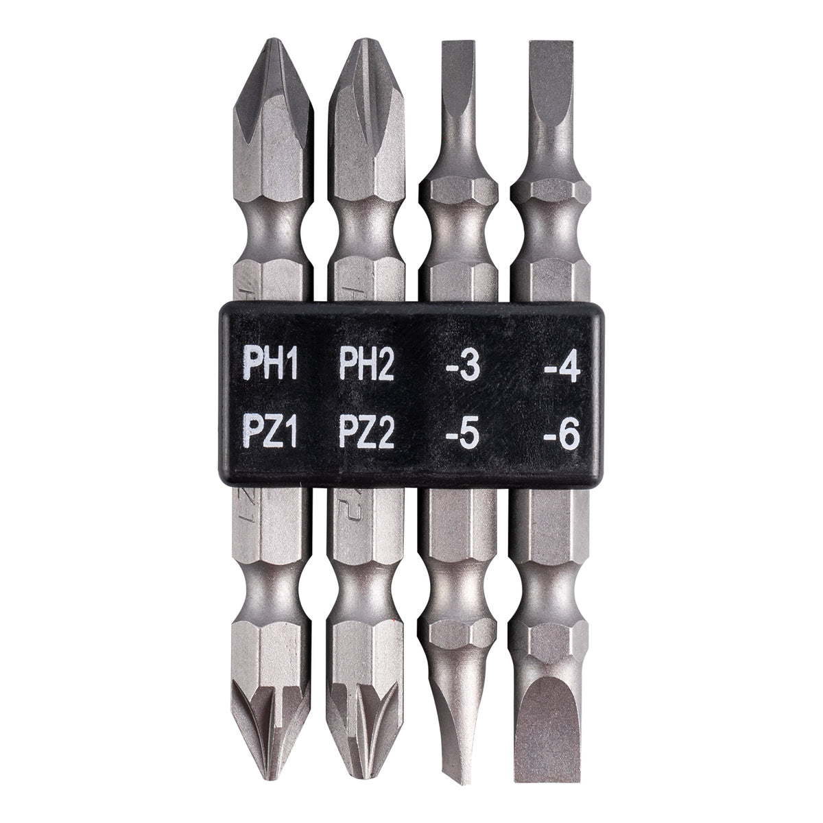 4pc 65mm double end bit set pz/ph/sl