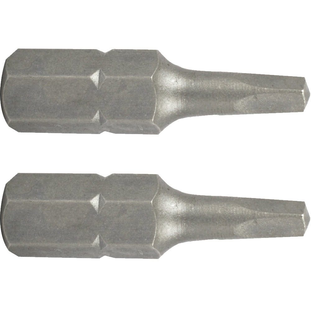 Square recess ins. bit no.1x25mm 2/card