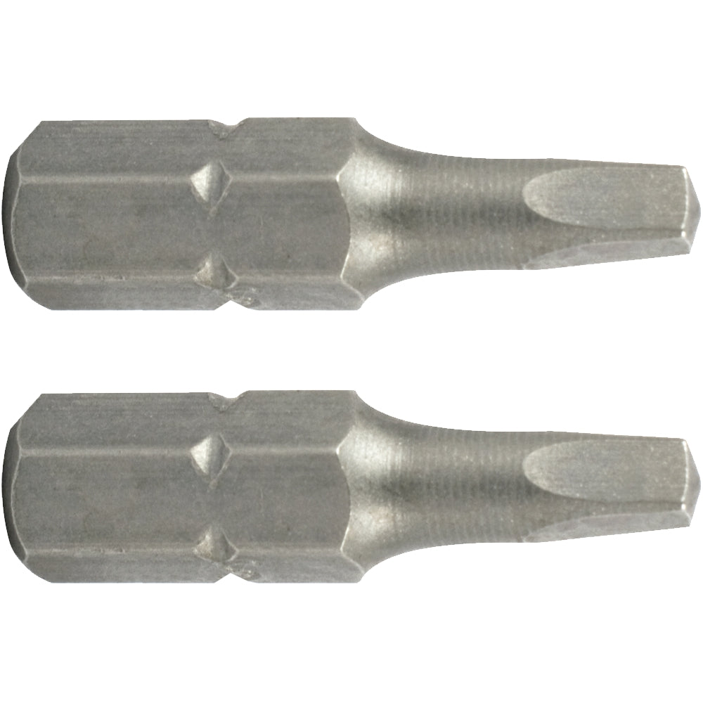 Square recess ins. bit no.2x25mm 2/card