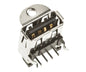 Usb socket r/a pcb type-a with/mounting flange uba-4r-d14c2-4d