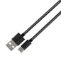 Verve UC30 3A USB-A to USB-C Charge & Sync Braided Cable - Black