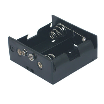 Battery holder 2xs=d clip bk = bh-121-1b
