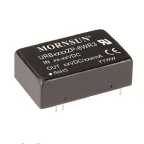 Dc-dc converter dil i=24 o=+/-5 0a6 ura2405zp-6wr3