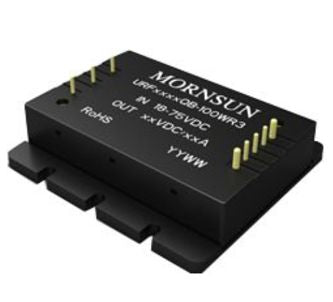 Dc-dc converter 100w 48vdc-12vdc@8.3a urf4812qb-100wr3