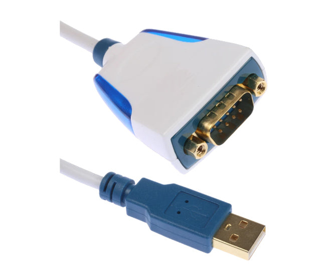 Rs232 usb-a plug to db9 plug converter cable, 5v us232r-100-bulk