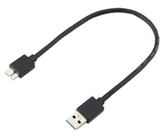 1m usb3.0 lead type-a plug - micro-b plug black usb3.0