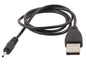 Usb-a power / charger cable with 0.6x2mm dc power socket eiexx-yyy-zz