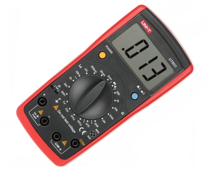 H/H lcr multimeter 3 1/2 digit res,cap,ind,diode,c ut603