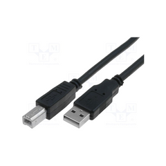 VCOM USB AM/BM 2.0V Black 1.8m Cable (Second-hand ~ Unused/Sealed)