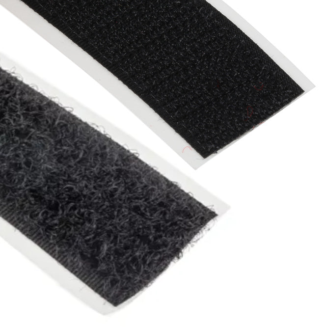 Velcro tape black 20mmx1m hook & loop - 1pcs velcro-20mm