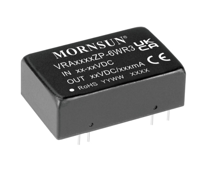 Dc-dc down converter dil i=24 o=+&-12v vra2412zp-6wr3