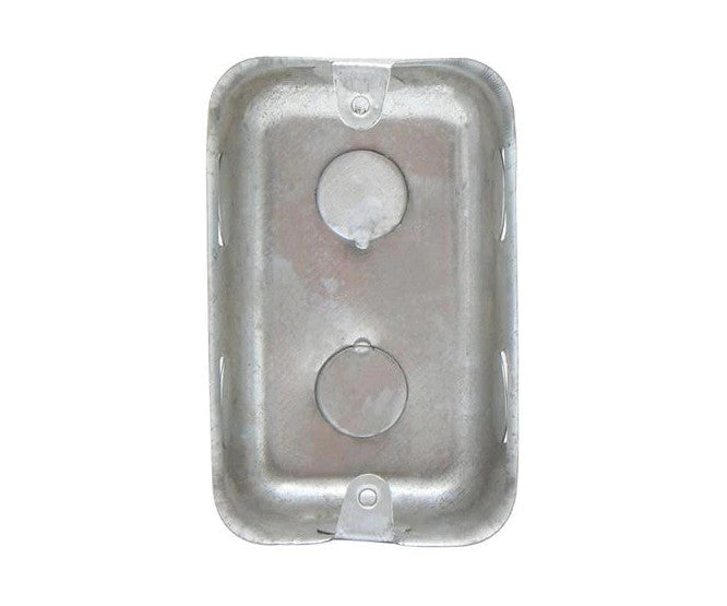 Galvanised electrical wall box 2x4 wb-galv-4x2