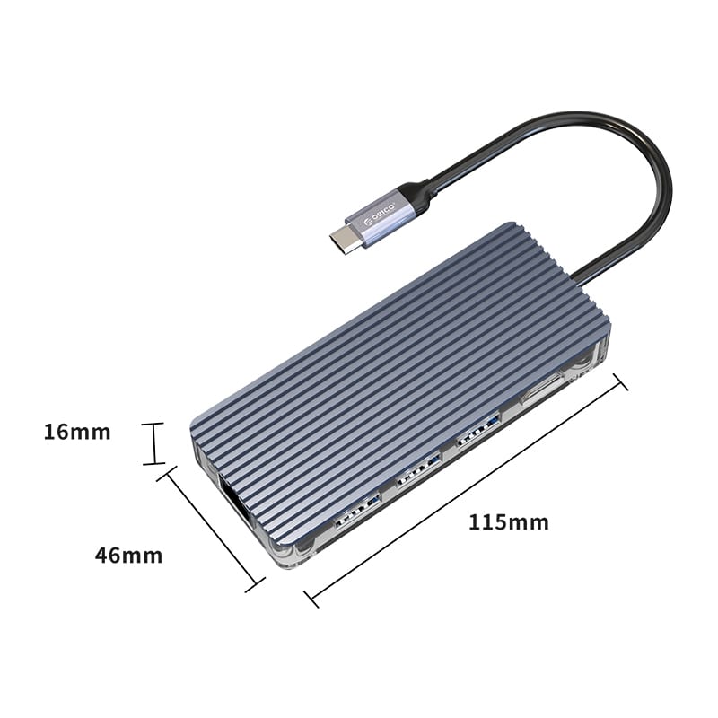 ORICO DOCK TYPEC 6 PORT GY