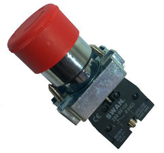 22mm push button return reset nc red pb-adp2-bs442
