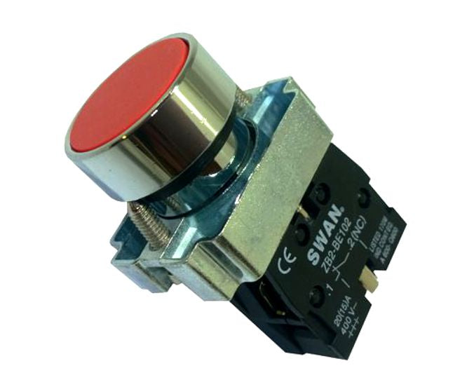 Push button flush n/c red PB-ADP2-BA42
