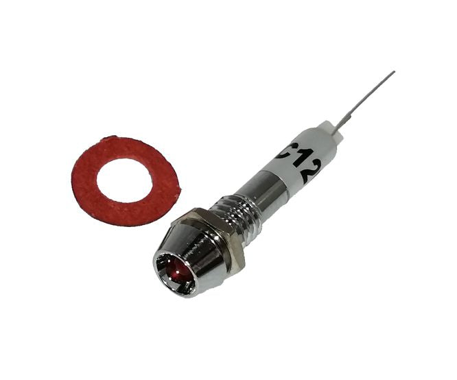 6mm led indicator 12vdc red xd22-6-12vdc-rd