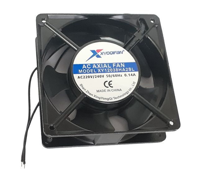220v axial fan 120sqx38mm bal 87cfm leads XY12038HA2BL