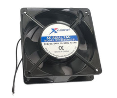 220v axial fan 120sqx38mm bal 87cfm leads XY12038HA2BL