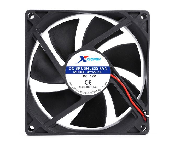 12v axial fan 92sqx25mm sleeve 60cfm leads xy9225s12h