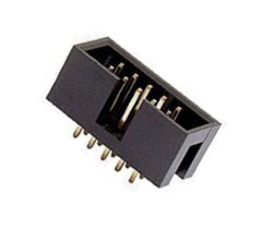 Header box str pcb 6w 2.54mm gold plated kf1009-6p-o *dbk*