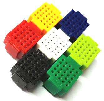 Mini breadboards 20x15x12mm - 7pc set zy-25