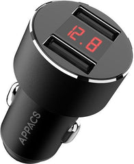 DUAL PORT CAR CHARGER WITH LED