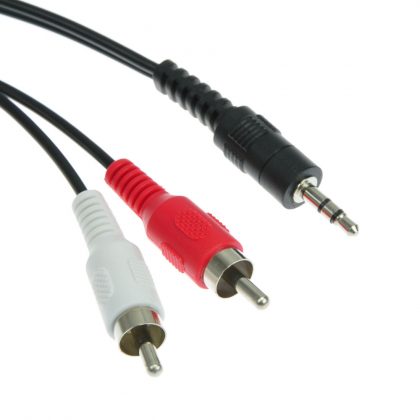 STEREO{MALE} TO 2 XRCA {MALE}  5 M CABLE - Price Concious Spot >>>  PC SPOT