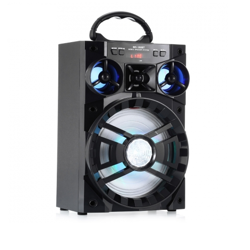 PORTABLE SPEAKER + RADIO BLACK