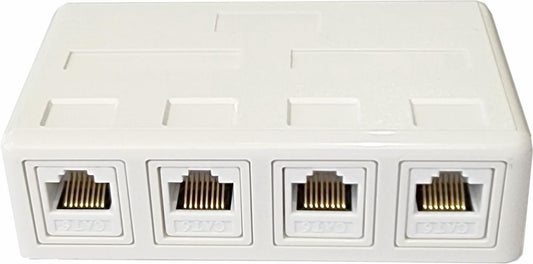 4 WAY RJ45 WALL BOX - Price Concious Spot >>>  PC SPOT