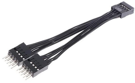 USB EXTENSION CABLE 9 PIN 1 F TO 2 M