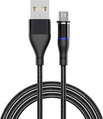MAGNETIC CHARGING CABLE MICRO USB  BLACK